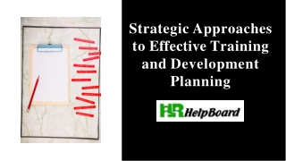 strategic approaches to effective training