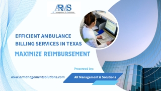 efficient ambulance billing services in texas