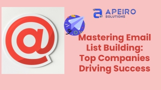 Email List Building Companies in Coimbatore - Apeiro Solutions