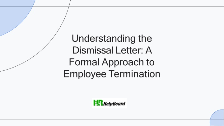 understanding the dismissal letter a formal