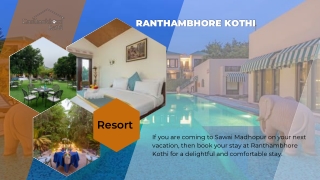 Resort In Ranthambore