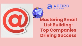 Email List Building Companies in Coimbatore - Apeiro Solutions