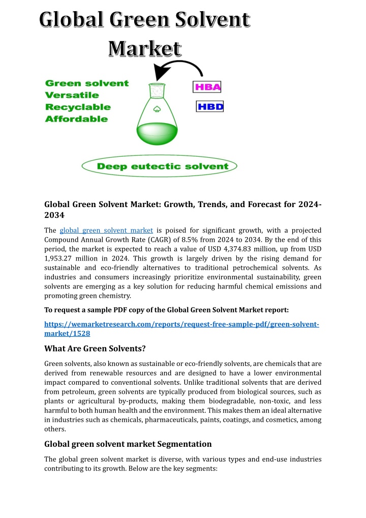 global green solvent