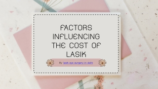 Factors Influencing the Cost of Lasik-Planmylasik