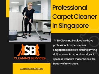 Professional Carpet Cleaner in Singapore