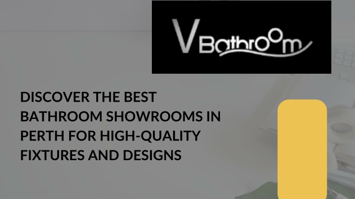 discover the best bathroom showrooms in perth