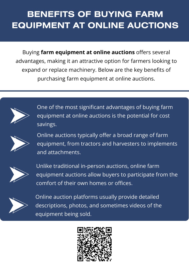 benefits of buying farm equipment at online