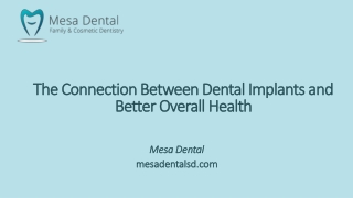 The Connection Between Dental Implants and Better Overall Health