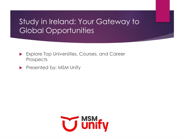 study in ireland your gateway to global