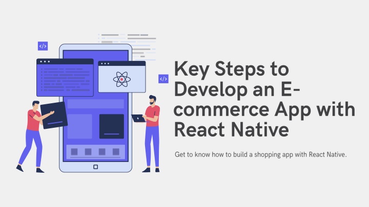 key steps to develop an e commerce app with react