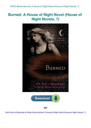 READ Books Burned A House of Night Novel (House of Night Novels  7)