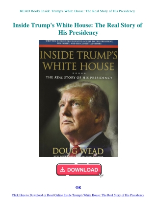 READ Books Inside Trump's White House The Real Story of His Presidency