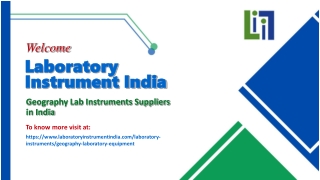 Geography Lab Instruments Suppliers in India