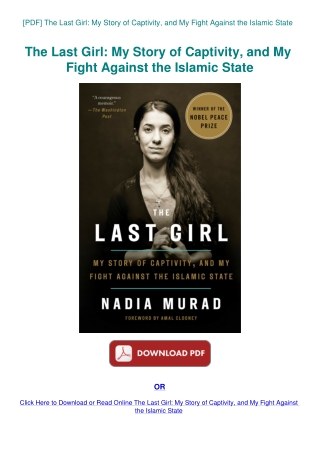 [PDF] The Last Girl My Story of Captivity  and My Fight Against the Islamic State