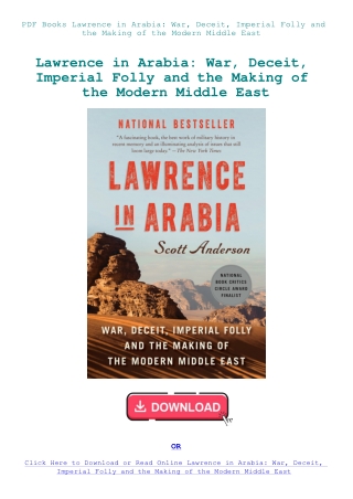 PDF Books Lawrence in Arabia War  Deceit  Imperial Folly and the Making of the Modern Middle East