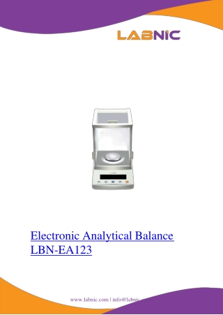 Electronic Analytical Balance LBN-EA123