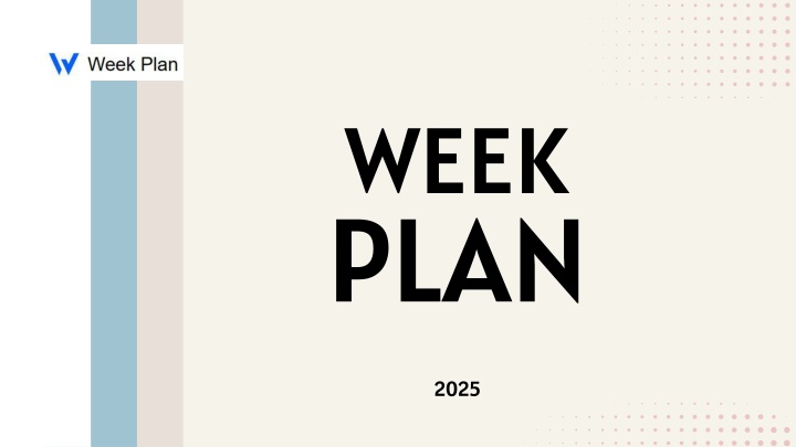 week plan