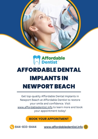 Affordable Dental Implants in Newport Beach - www.affordabledentist.info