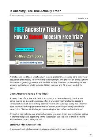 ancestrytechhelp.com-Is Ancestry Free Trial Actually Free