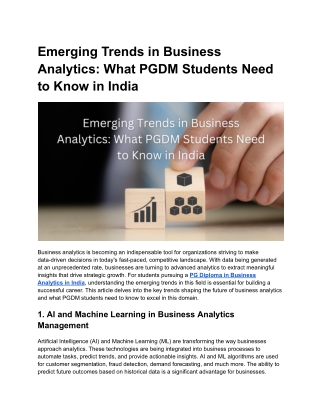 Emerging Trends in Business Analytics_ What PGDM Students Need to Know in India