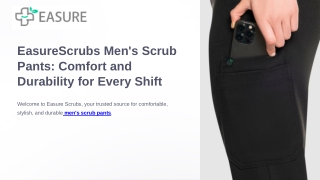 EasureScrubs Men's Scrub Pants Comfort and Durability for Every Shift