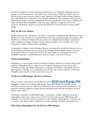 in today s competitive it world passing