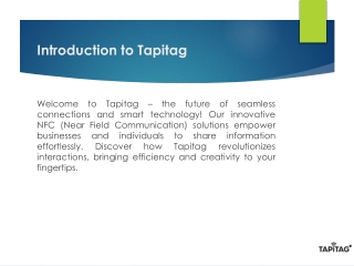 Tapitag: Easy and Smart NFC Solutions for Everyone