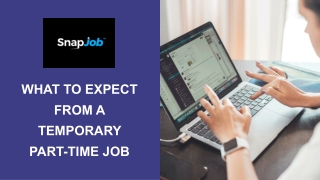 What to Expect from a Temporary Part-Time Job