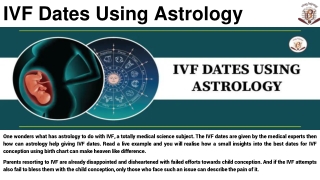 IVF Dates Using Astrology