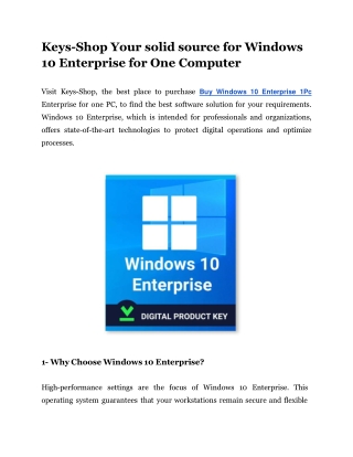 keys shop your solid source for windows
