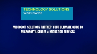 Microsoft Solutions Partner: Your Ultimate Guide to Microsoft Licenses & Migrati