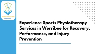 Experience Sports Physiotherapy Services in Werribee for Recovery, Performance, and Injury Prevention