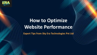 How to Optimize Website Performance  Sky Era Technologies Pvt Ltd