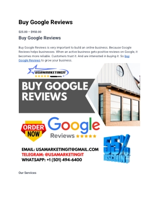 buy google reviews