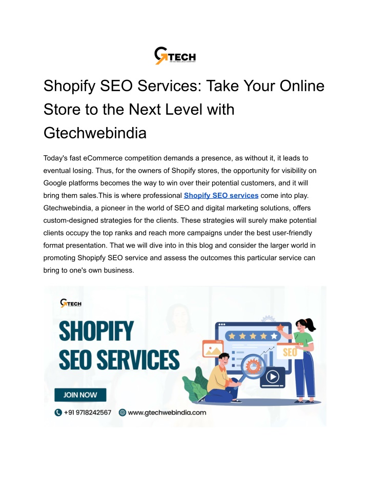 shopify seo services take your online store