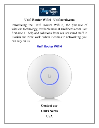 unifi router wifi 6 unifinerds com