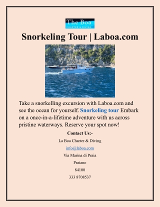 Snorkeling Tour Laboa.com