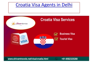 Croatia Visa Agents in Delhi