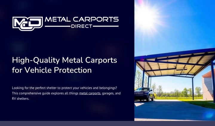 high quality metal carports for vehicle protection