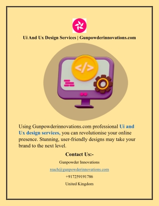 ui and ux design services gunpowderinnovations com