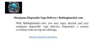 marijuana disposable vape delivery bubbaplanetla1