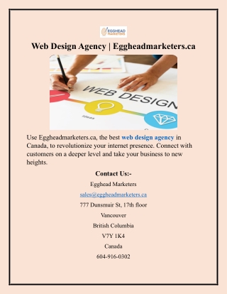 Web Design Agency  Eggheadmarketers.ca