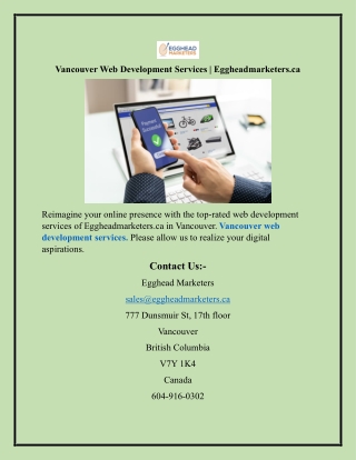 Vancouver Web Development ServicesVancouver Web Development Services