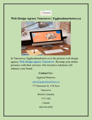 Web Design Agency Vancouver Eggheadmarketers.ca