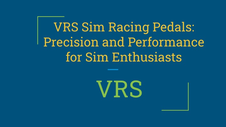 vrs sim racing pedals precision and performance