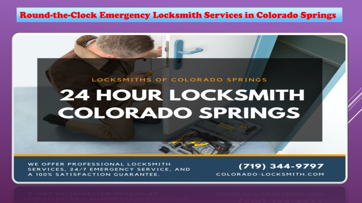 round the clock emergency locksmith services