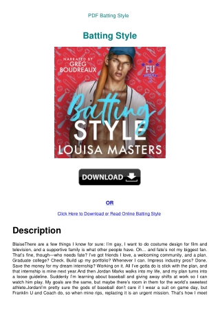 PDF Batting Style
