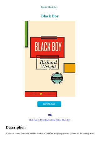 Books Black Boy