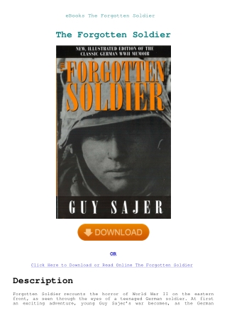 eBooks The Forgotten Soldier