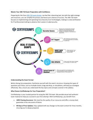 master your 300 710 exam preparation with